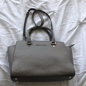 Michael Kors Silver Studded Bag